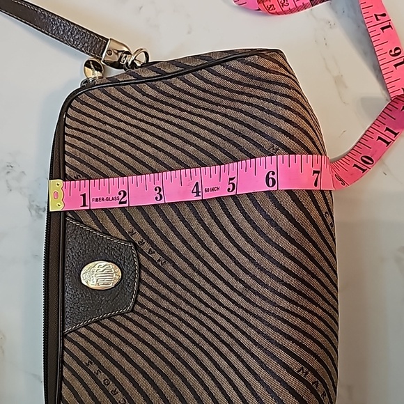 LAST DAY! Mark Cross 1845 Vintage Canvas and Leather Zebra Stripe Bag - Picture 14 of 14